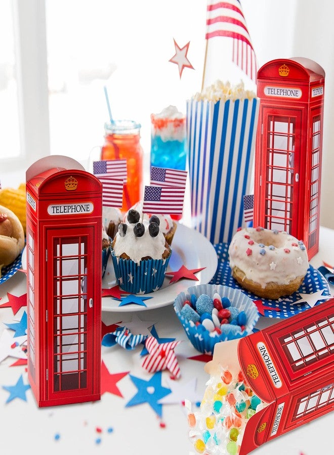 Watersay 16 Pcs British Party Decorations London Phone Booth Box UK England Candies Boxes British International Party Favors United Kingdom Gift, 2.9 x 8.6 Inch - Image 4